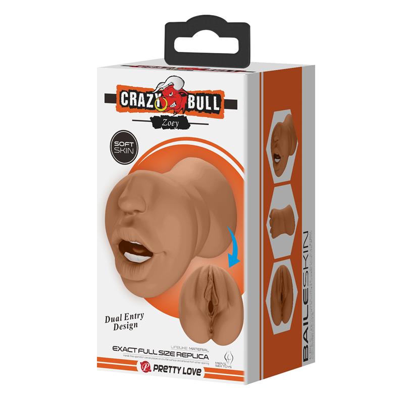 CRAZY BULL - ZOEY MASTURBADOR VAGINA Y BOCA