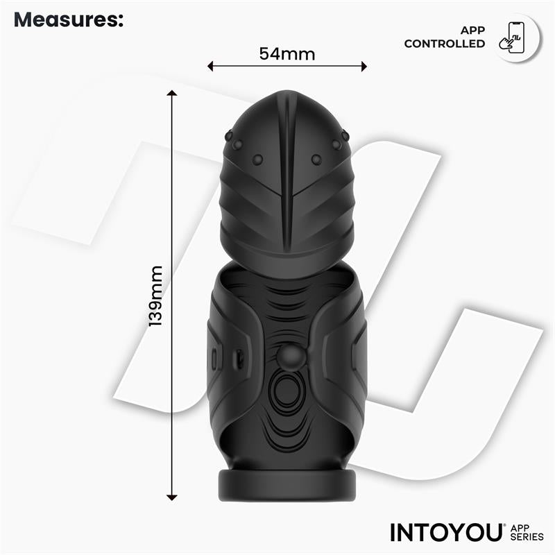 INTOYOU APP SERIES - ZONTE MASTURBADOR CON ROTACIÓN Y VIBRACIÓN CON APP