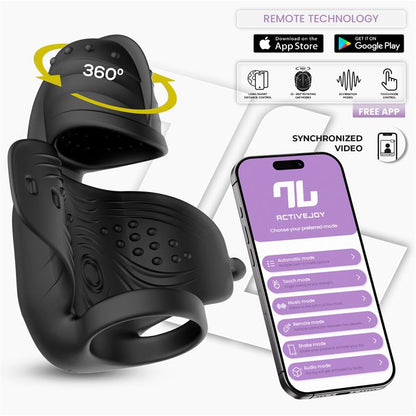INTOYOU APP SERIES - ZONTE MASTURBADOR CON ROTACIÓN Y VIBRACIÓN CON APP