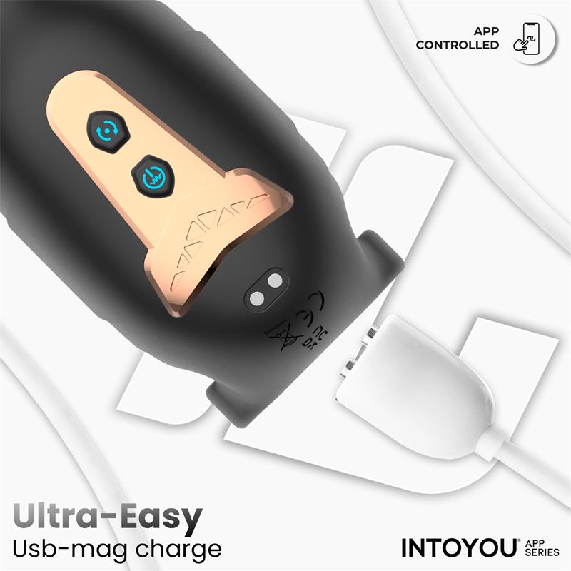 INTOYOU APP SERIES - ZONTE MASTURBADOR CON ROTACIÓN Y VIBRACIÓN CON APP