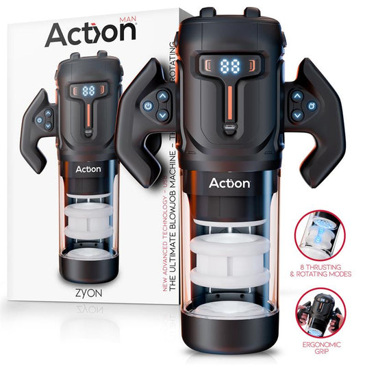 ACTION - ZYON MASTURBADOR AUTOMÁTICO AVANZADO CON UP AND DOWN Y ROTACIÓN