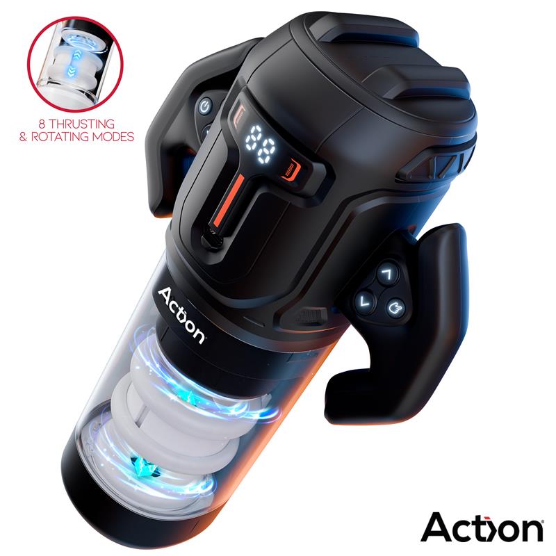ACTION - ZYON MASTURBADOR AUTOMÁTICO AVANZADO CON UP AND DOWN Y ROTACIÓN