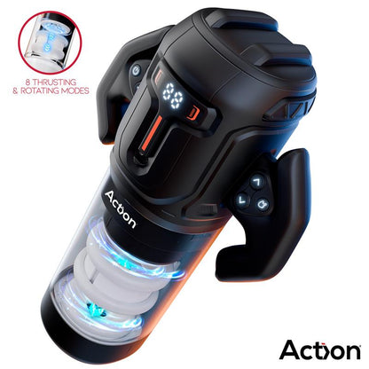 ACTION - ZYON MASTURBADOR AUTOMÁTICO AVANZADO CON UP AND DOWN Y ROTACIÓN