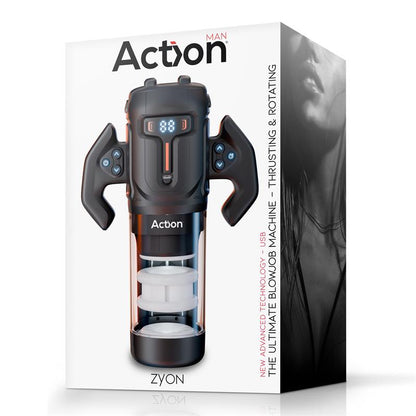 ACTION - ZYON MASTURBADOR AUTOMÁTICO AVANZADO CON UP AND DOWN Y ROTACIÓN