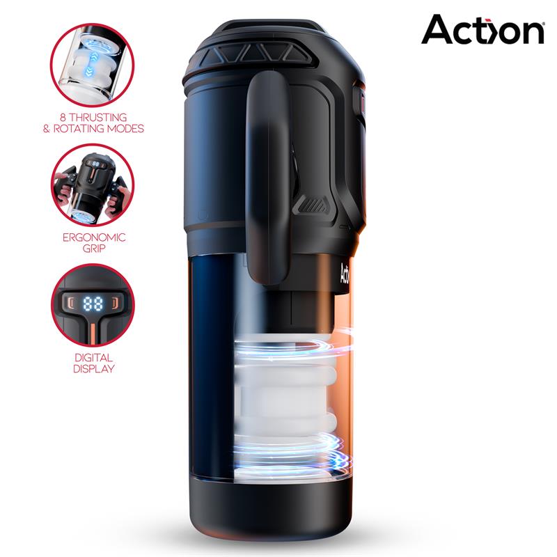 ACTION - ZYON MASTURBADOR AUTOMÁTICO AVANZADO CON UP AND DOWN Y ROTACIÓN