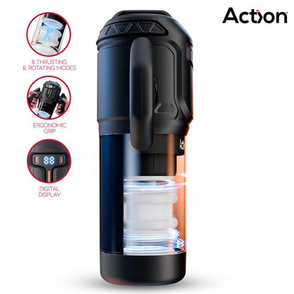 ACTION - ZYON MASTURBADOR AUTOMÁTICO AVANZADO CON UP AND DOWN Y ROTACIÓN